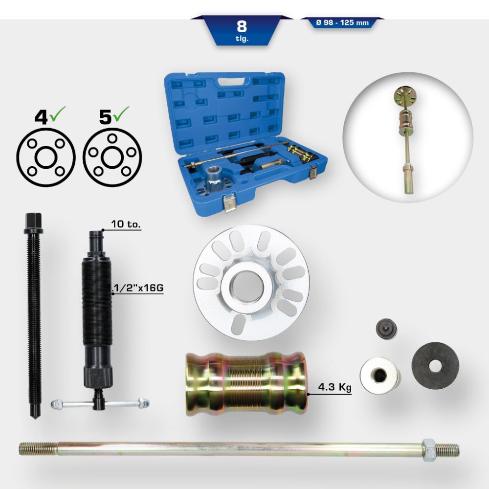 Produktbild Hydraulischer Ausdrücker-Satz für Antriebswellen, 8-tlg bild 2