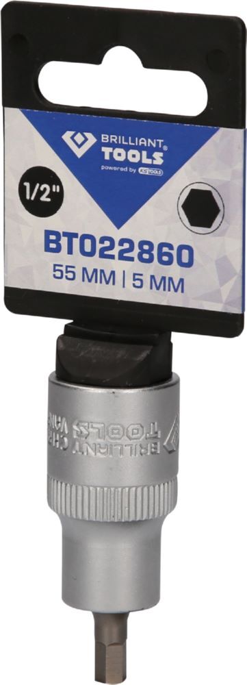 Produktbild 1/2" Innensechskant Bit-Stecknuss, 55 mm lang, 5 mm bild 3