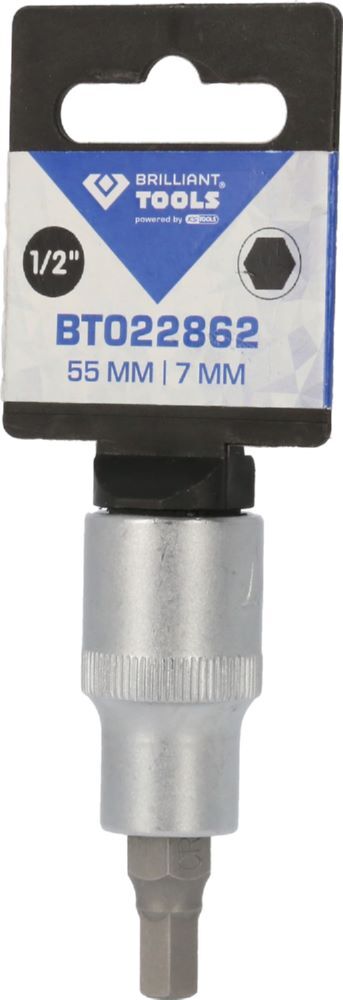 Produktbild 1/2" Innensechskant Bit-Stecknuss, 55 mm lang, 7 mm bild 3