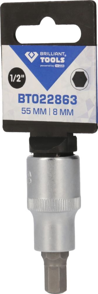 Produktbild 1/2" Innensechskant Bit-Stecknuss, 55 mm lang, 8 mm bild 3