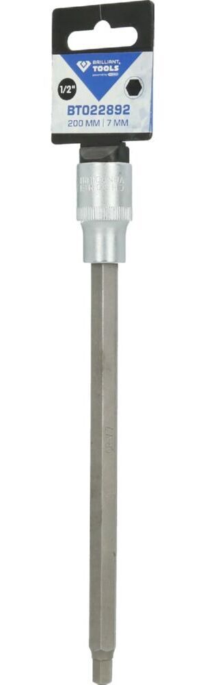 Produktbild 1/2" Innensechskant Bit-Stecknuss, 200 mm lang, 7 mm bild 3