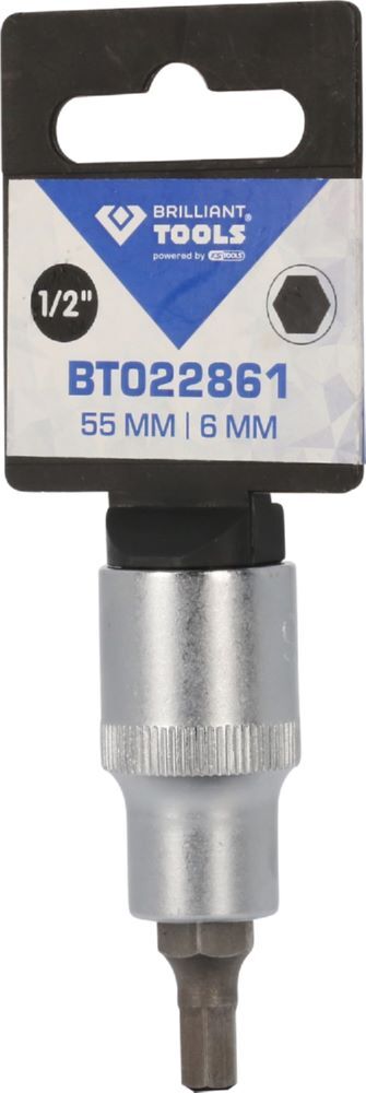 Produktbild 1/2" Innensechskant Bit-Stecknuss, 55 mm lang, 6 mm bild 3
