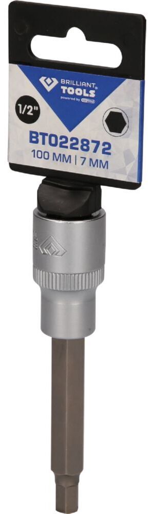 Produktbild 1/2" Innensechskant Bit-Stecknuss, 100 mm lang, 7 mm bild 3