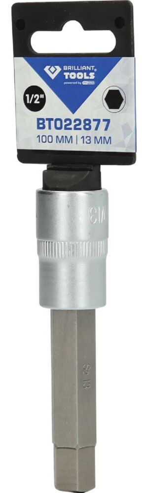 Produktbild 1/2" Innensechskant Bit-Stecknuss, 100 mm lang, 13 mm bild 3