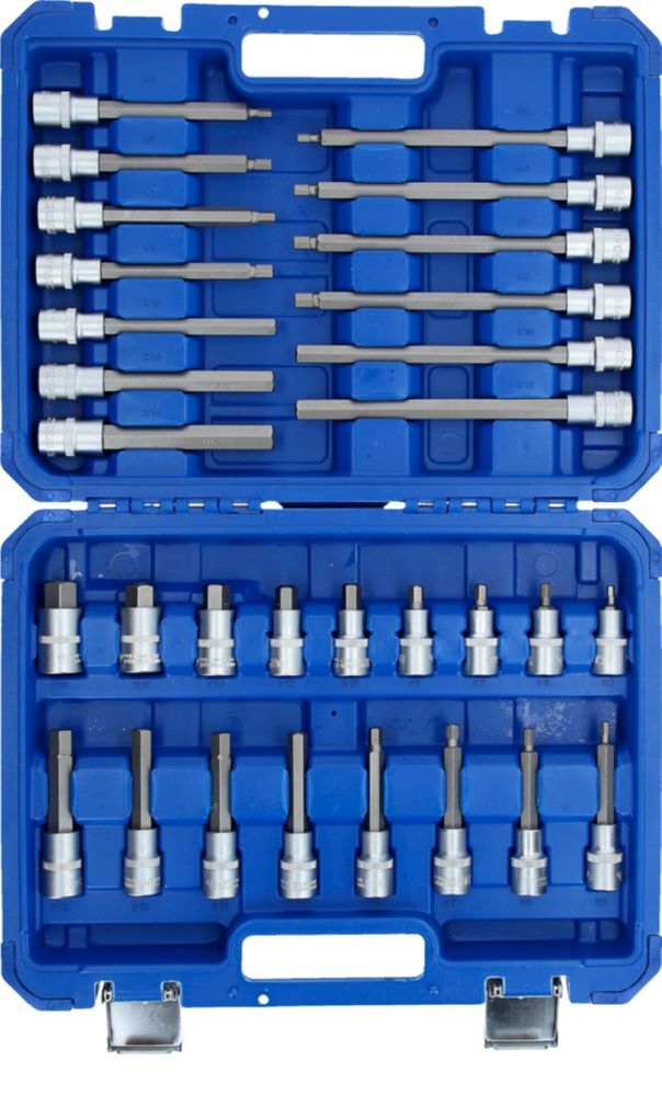 Produktbild 1/2" Bit-Stecknuss-Satz, 30-tlg, Innensechskant-Profil bild 3