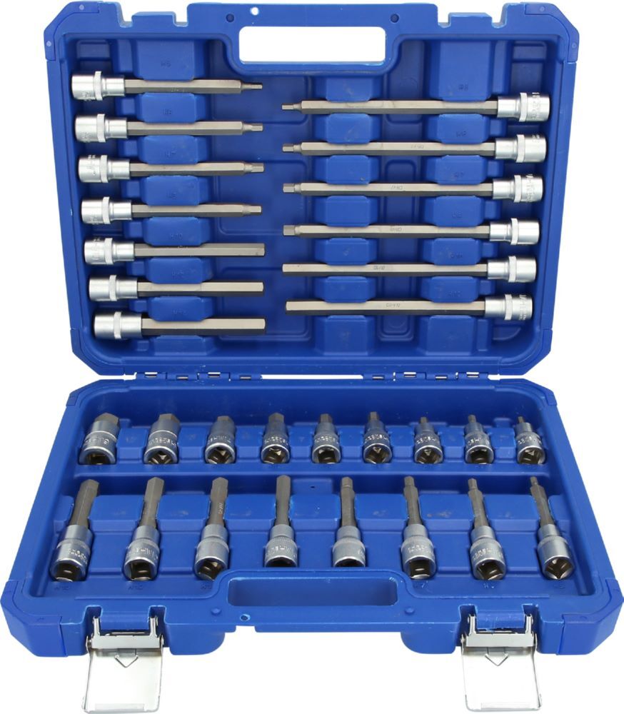 Produktbild 1/2" Bit-Stecknuss-Satz, 30-tlg, Innensechskant-Profil bild 6