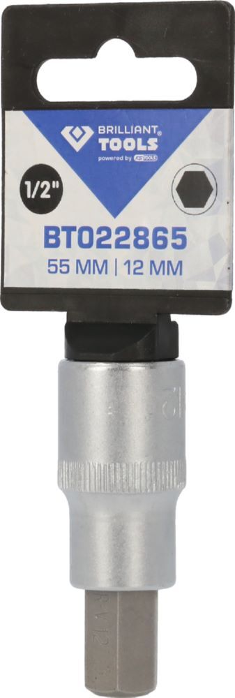 Produktbild 1/2" Innensechskant Bit-Stecknuss, 55 mm lang, 12 mm bild 3