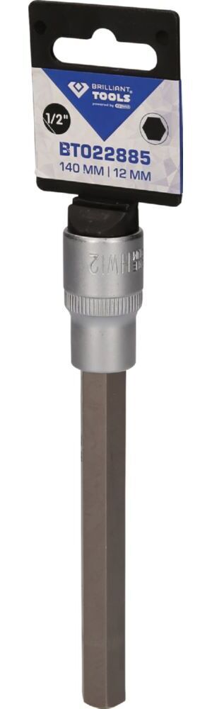 Produktbild 1/2" Innensechskant Bit-Stecknuss, 140 mm lang, 12 mm bild 3
