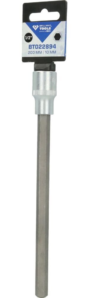 Produktbild 1/2" Innensechskant Bit-Stecknuss, 200 mm lang, 10 mm bild 3
