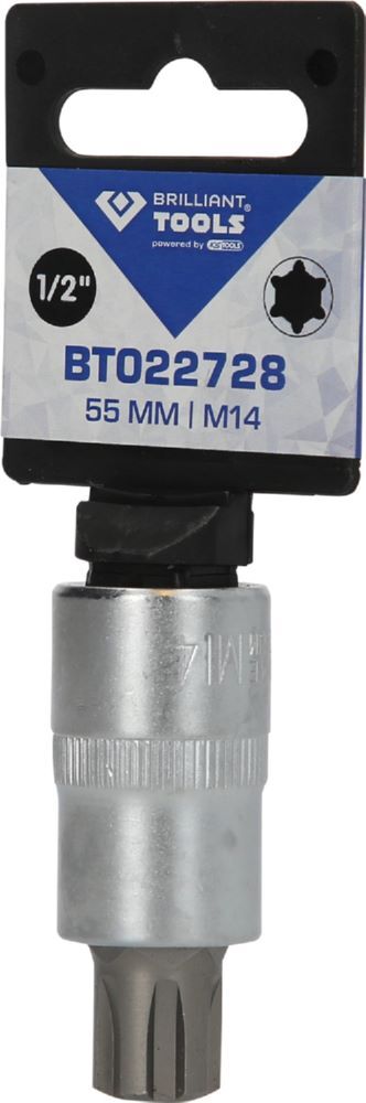 Produktbild 1/2" RIBE-Bit-Stecknuss, 55 mm lang, M14 bild 3