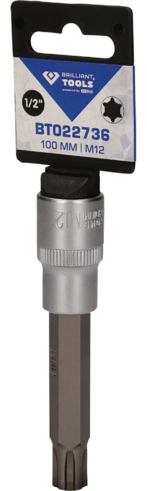 Produktbild 1/2" RIBE-Bit-Stecknuss, 100 mm lang, M12 bild 3