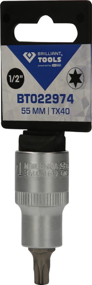 Produktbild 1/2" Torx-Bit-Stecknuss, 55 mm lang, T40 bild 3