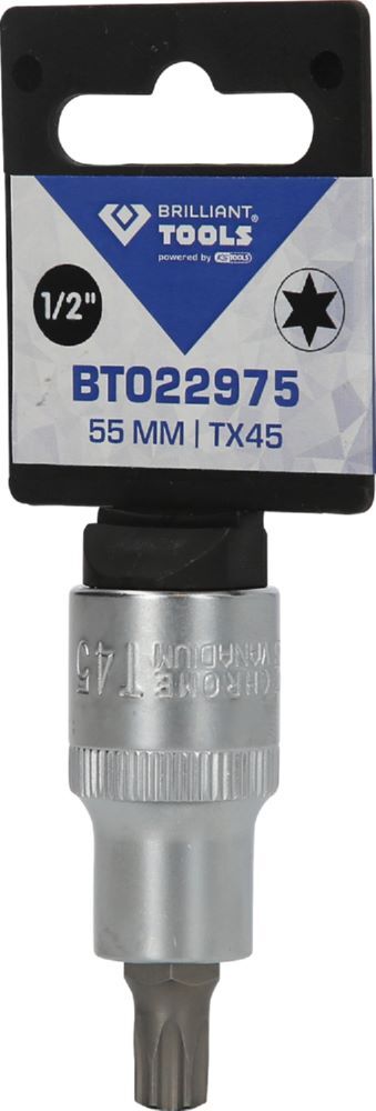 Produktbild 1/2" Torx-Bit-Stecknuss, 55 mm lang, T45 bild 3