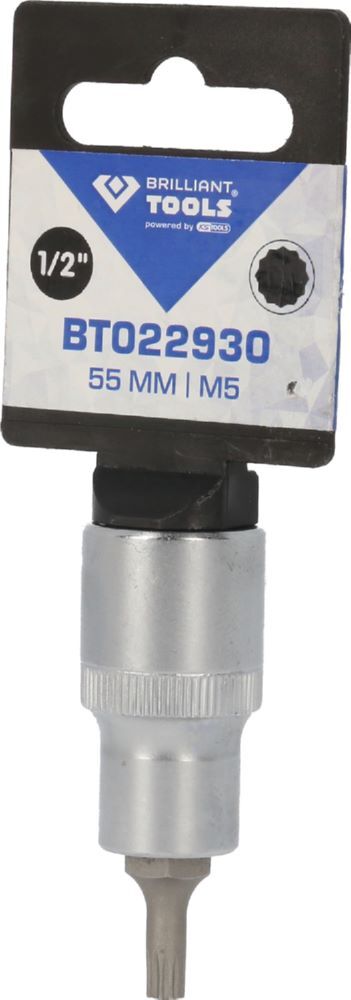 Produktbild 1/2" Vielzahn-Bit-Stecknuss, 55 mm lang, M5 bild 3