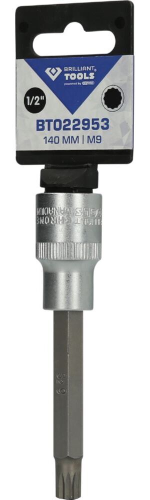 Produktbild 1/2" Vielzahn-Bit-Stecknuss, 140 mm lang, M9 bild 3