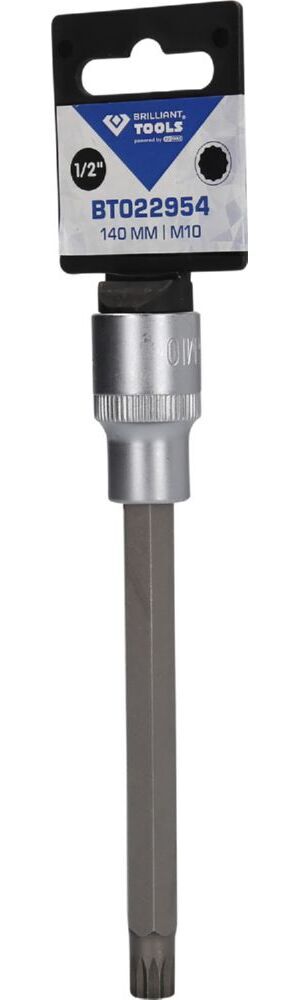 Produktbild 1/2" Vielzahn-Bit-Stecknuss, 140 mm lang, M10 bild 3