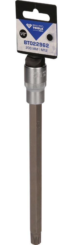 Produktbild 1/2" Vielzahn-Bit-Stecknuss, 200 mm lang, M12 bild 3
