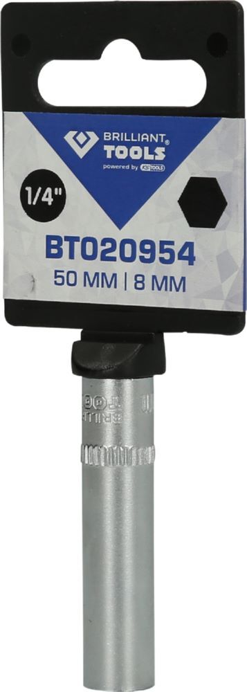 Produktbild 1/4" Sechskant-Stecknuss, lange Ausführung, 8 mm bild 3