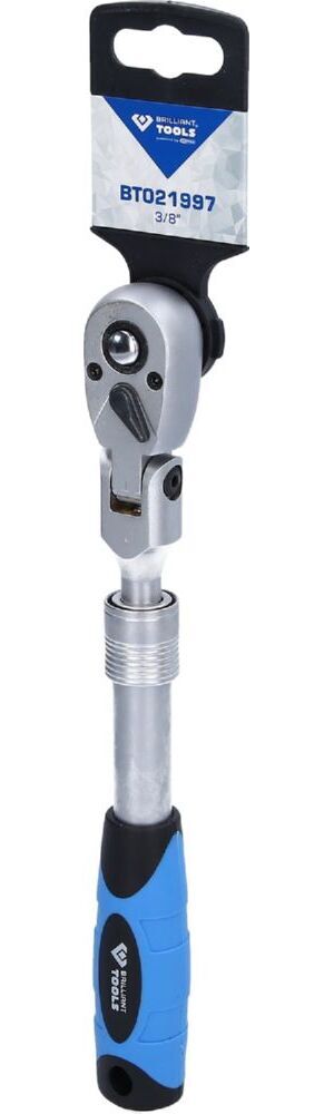 Produktbild 3/8" Teleskop-Umschaltknarre mit flexibelem Kopf (250 - 350 mm) bild 4
