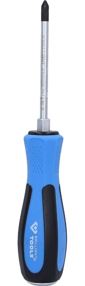 Produktbild Brilliant Tools Schraubendreher Kreuzschlitz mit Schlagkappe PH1 x 80 mm