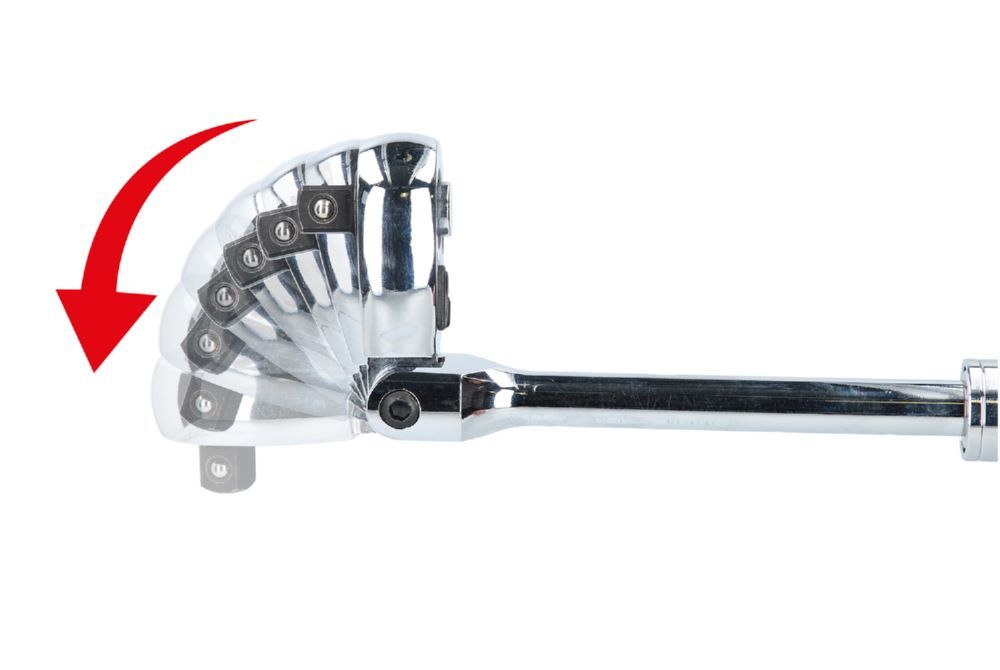 Produktbild 1/2" Teleskop-Umschaltknarre mit flexibelem Kopf bild 9