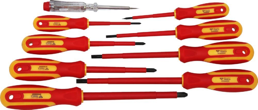 Produktbild Brilliant Tools VDE Schraubendreher Satz Schlitz und PH Phillips 9 teilig