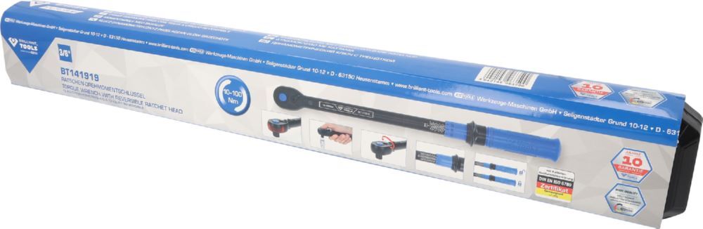 Produktbild 3/8" Ratschen-Drehmomentschlüssel umschaltbar, 10-100 Nm bild 7