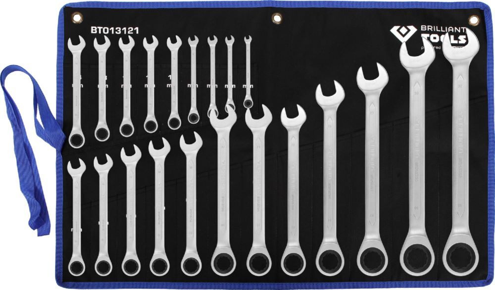 Produktbild Brilliant Tools Ratschenringschlüssel Satz 21 teilig 6 - 32 mm