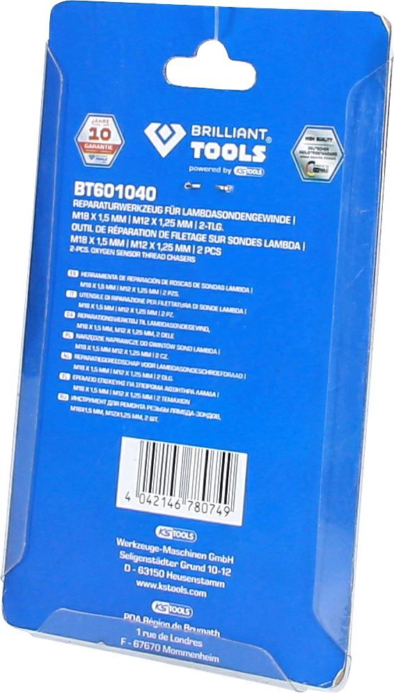 Produktbild Reparaturwerkzeug für Lambdasonden-Gewinde, M18 x 1,5 mm, M12 x 1,25 mm, 2-tlg bild 4