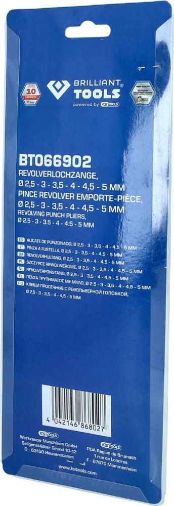 Produktbild Revolverlochzange, Ø 2,5 - 3,0 - 3,5 - 4,0 - 4,5 - 5,0 mm bild 5