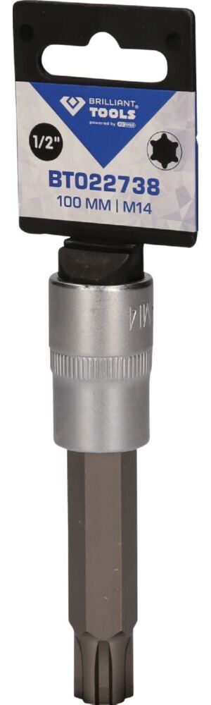 Produktbild 1/2" RIBE-Bit-Stecknuss, 100 mm lang, M14 bild 3