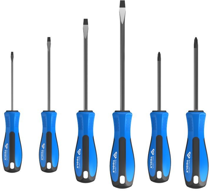 Produktbild Brilliant Tools Schraubendreher Satz Schlitz PH Phillips 6 teilig