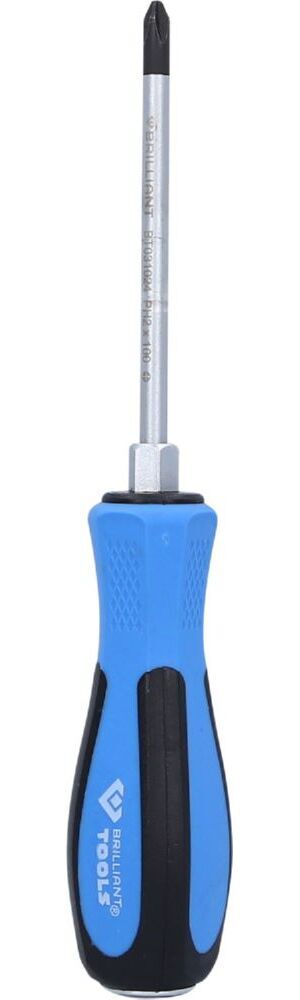 Produktbild Brilliant Tools Schraubendreher Kreuzschlitz mit Schlagkappe PH2 x 100 mm