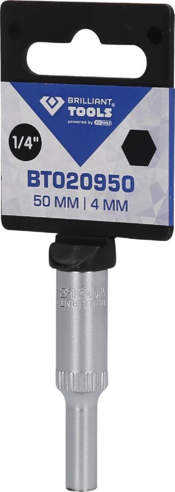 Produktbild 1/4" Sechskant-Stecknuss, lange Ausführung, 4 mm bild 3