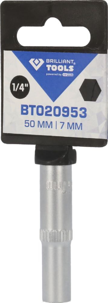 Produktbild 1/4" Sechskant-Stecknuss, lange Ausführung, 7 mm bild 3