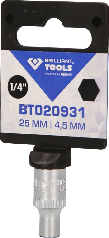 Produktbild 1/4" Sechskant-Stecknuss, 4,5 mm bild 3