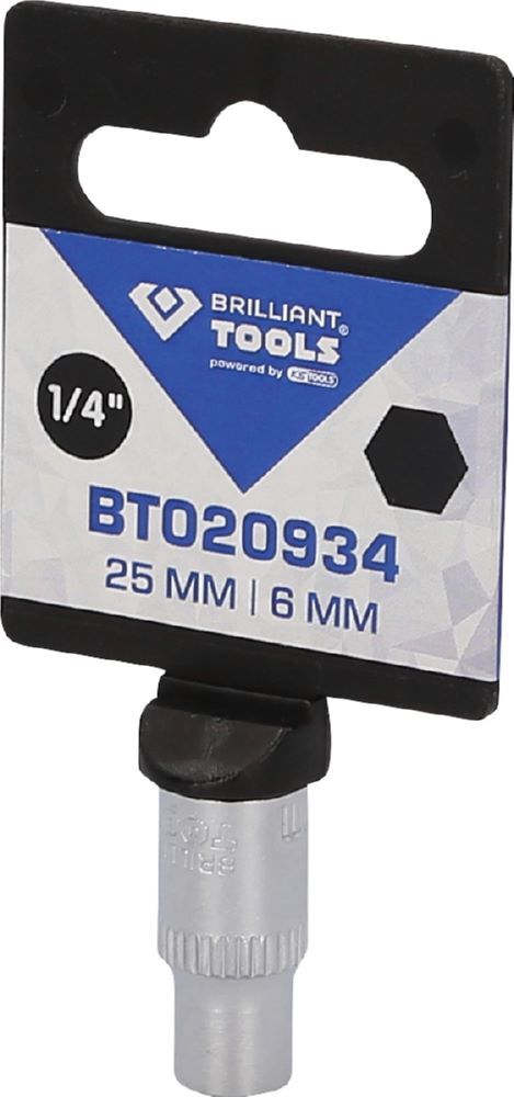 Produktbild 1/4" Sechskant-Stecknuss, 6 mm bild 2