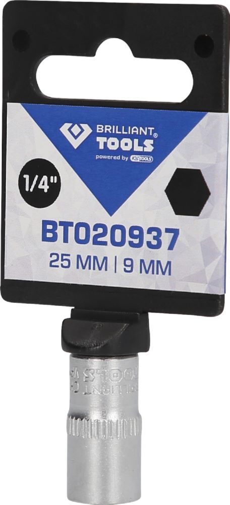 Produktbild 1/4" Sechskant-Stecknuss, 9 mm bild 3