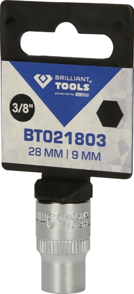 Produktbild 3/8" Sechskant-Stecknuss, 9 mm bild 3