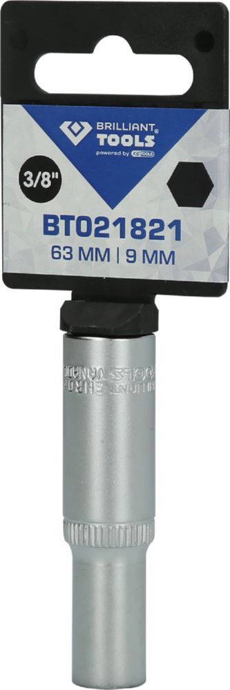Produktbild 3/8" Sechskant-Stecknuss, lange Ausführung, 9 mm bild 3