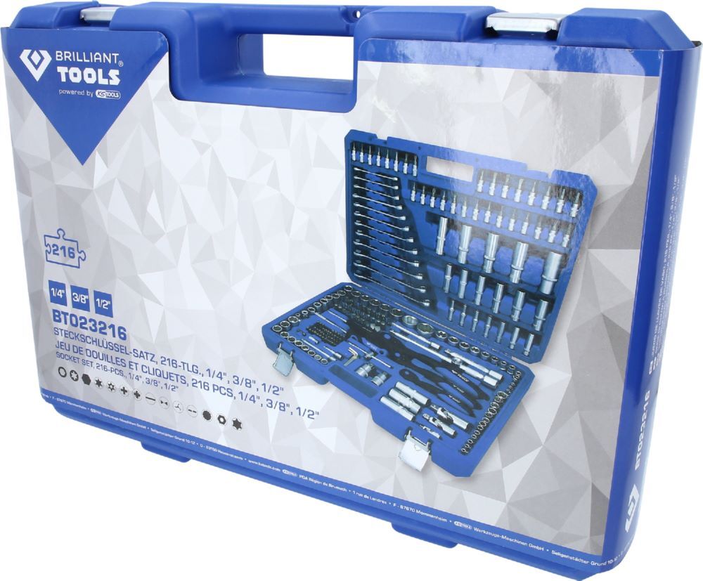 Produktbild Steckschlüssel-Satz, 216-tlg, 1/4", 3/8", 1/2" bild 5