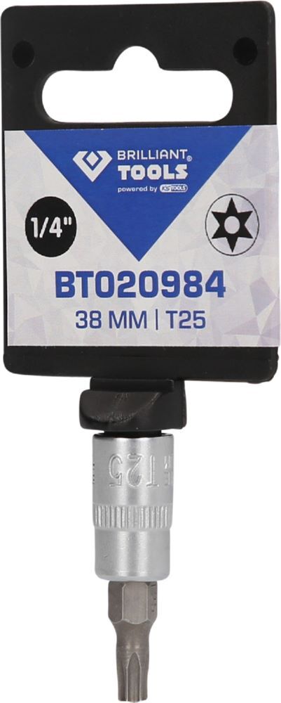 Produktbild 1/4" Torx-Bit-Stecknuss, mit Stirnlochbohrung, TB25 bild 3