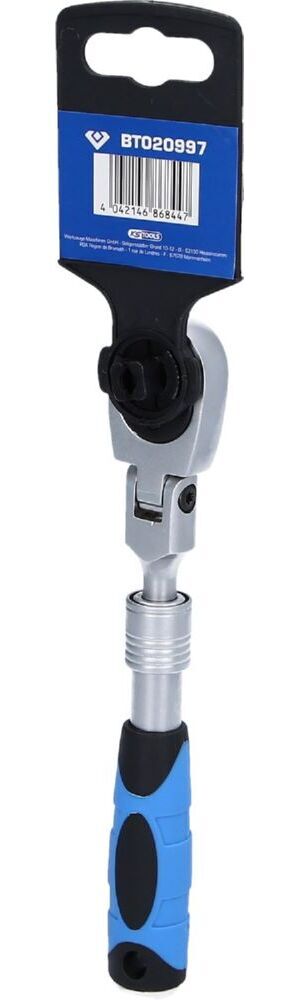 Produktbild 1/4" Teleskop-Umschaltknarre mit flexibelem Kopf (175 - 225 mm) bild 5