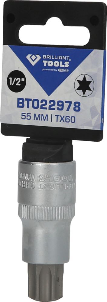 Produktbild 1/2" Torx-Bit-Stecknuss, 55 mm lang, T60 bild 3