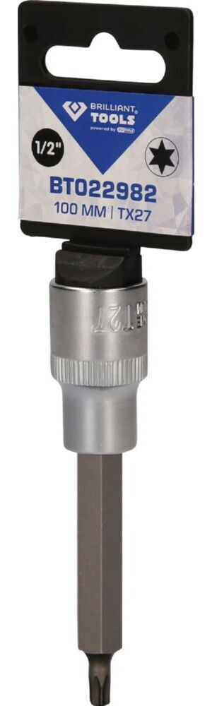 Produktbild 1/2" Torx-Bit-Stecknuss, 100 mm lang, T27 bild 2