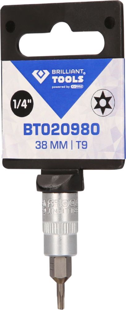 Produktbild 1/4" Torx-Bit-Stecknuss, mit Stirnlochbohrung, TB9 bild 3