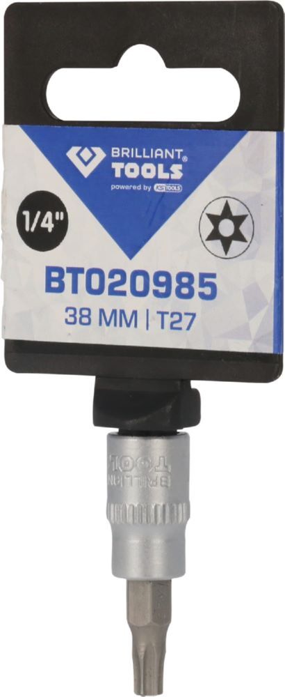 Produktbild 1/4" Torx-Bit-Stecknuss, mit Stirnlochbohrung, TB27 bild 3