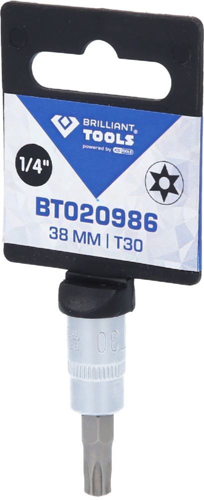 Produktbild 1/4" Torx-Bit-Stecknuss, mit Stirnlochbohrung, TB30 bild 3