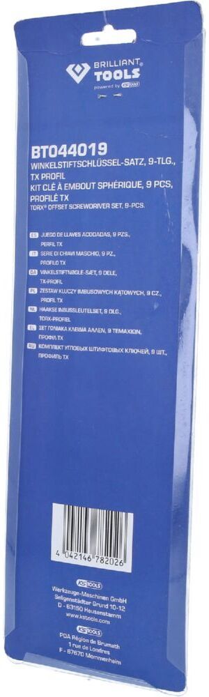 Produktbild Winkelstiftschlüssel-Satz, 9-tlg, Torx®-Profil, lang bild 6