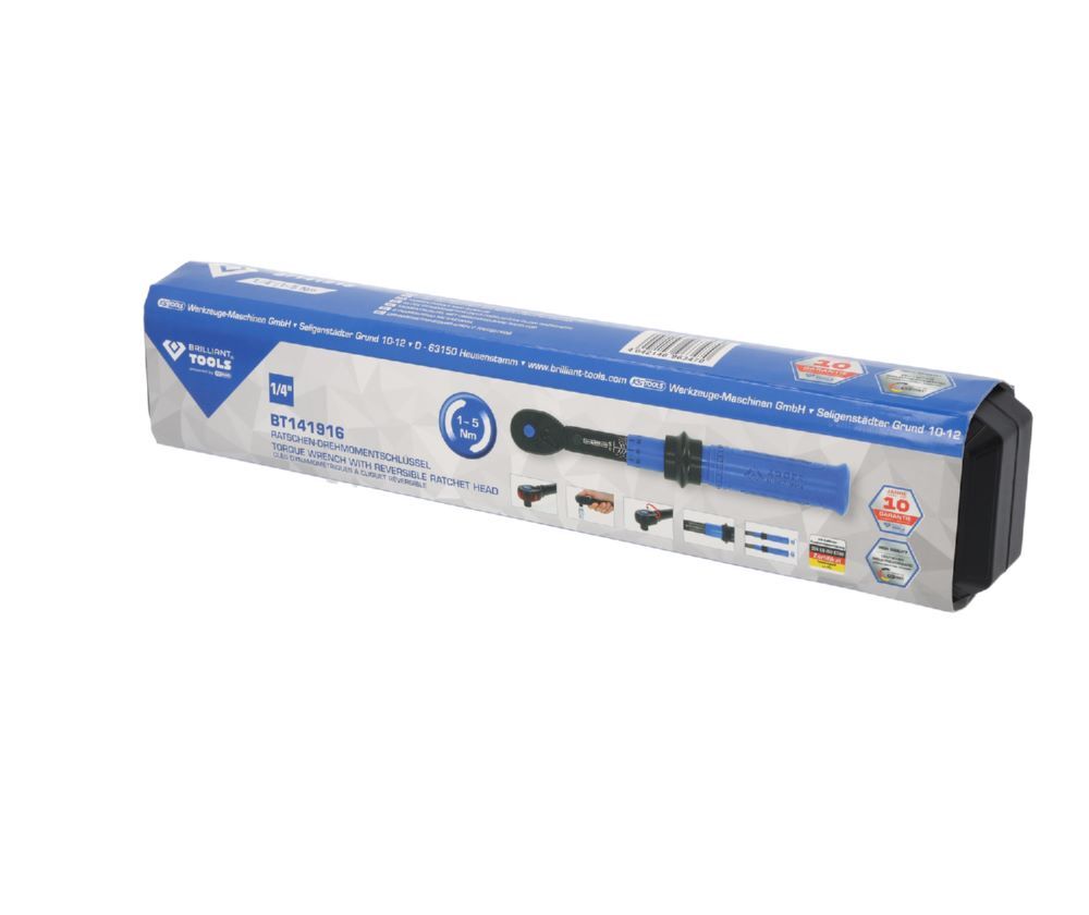 Produktbild 1/4" Ratschen-Drehmomentschlüssel umschaltbar, 5-25 Nm bild 5